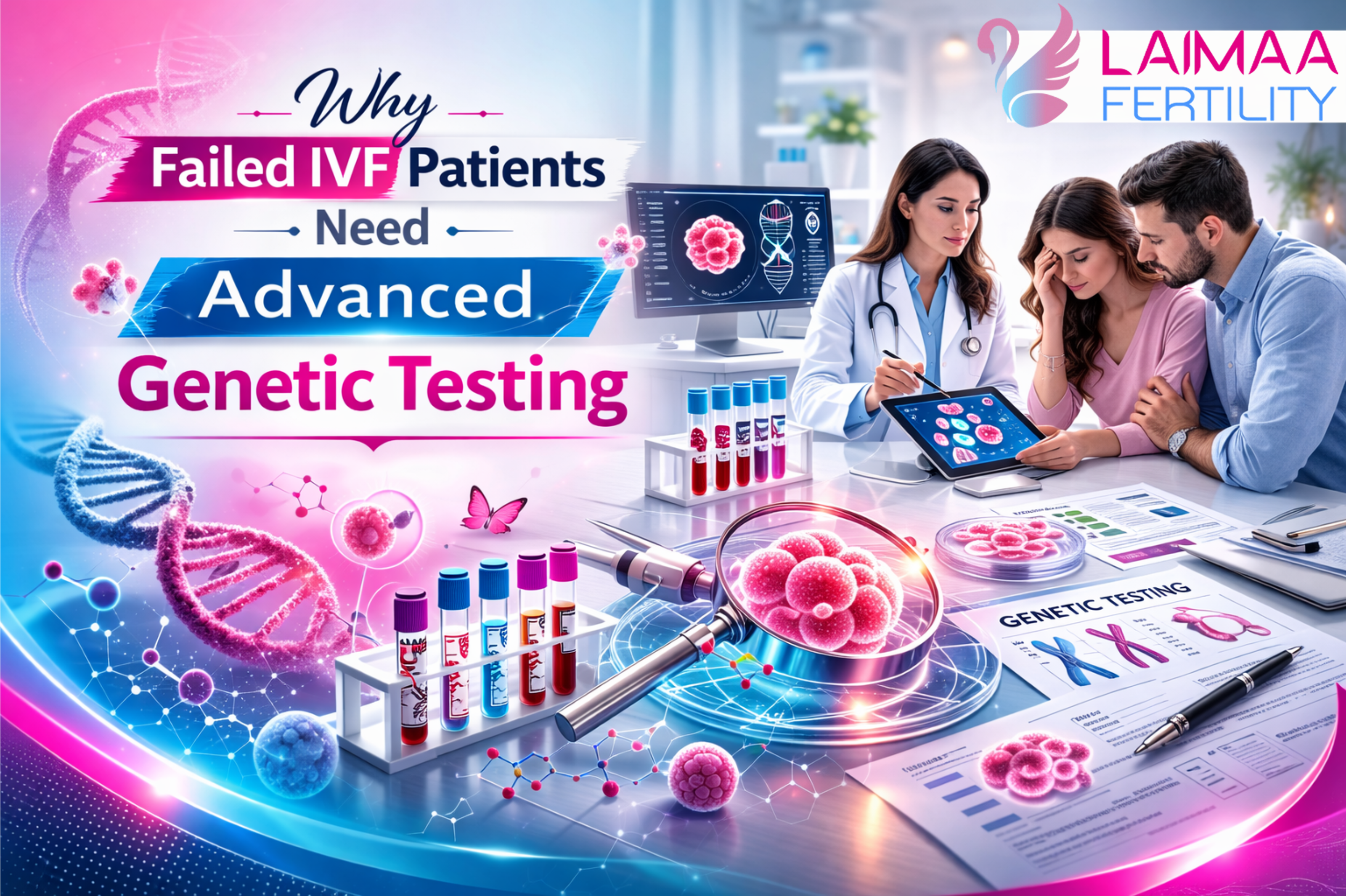 Why Failed IVF Patients Need Advanced Genetic Testing — Laimaa Fertility, Delhi