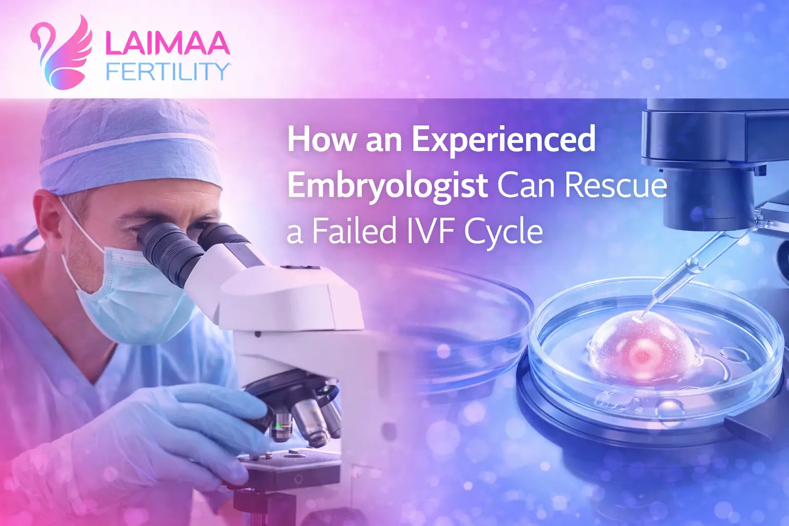 How an Experienced Embryologist Can Rescue a Failed IVF Cycle — Laimaa Fertility, Delhi